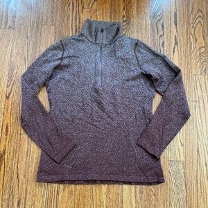 Icebreaker Merino 250 Vertex Womens Quarter Zip Burgundy  Gradient Size L